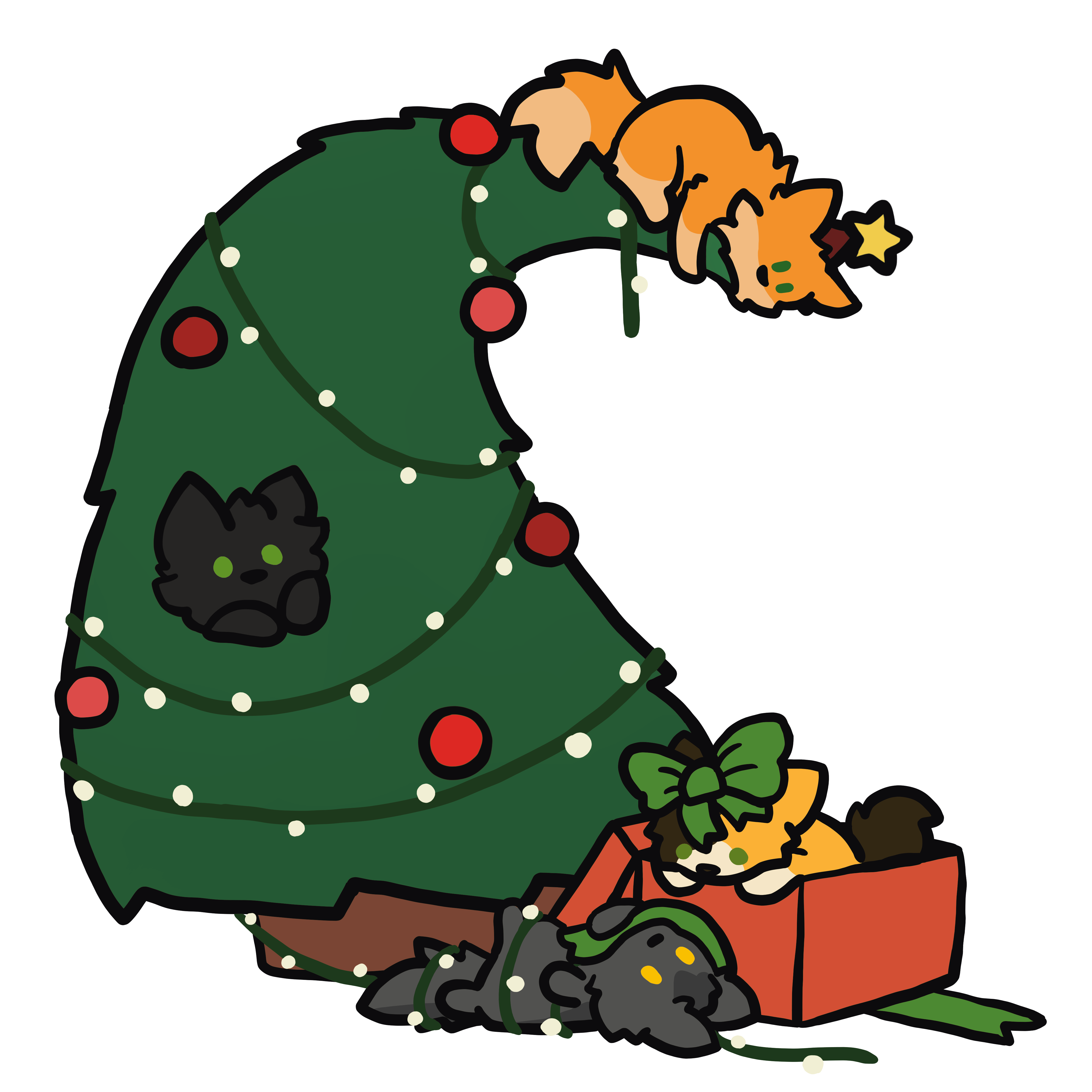 Cat Christmas Tree