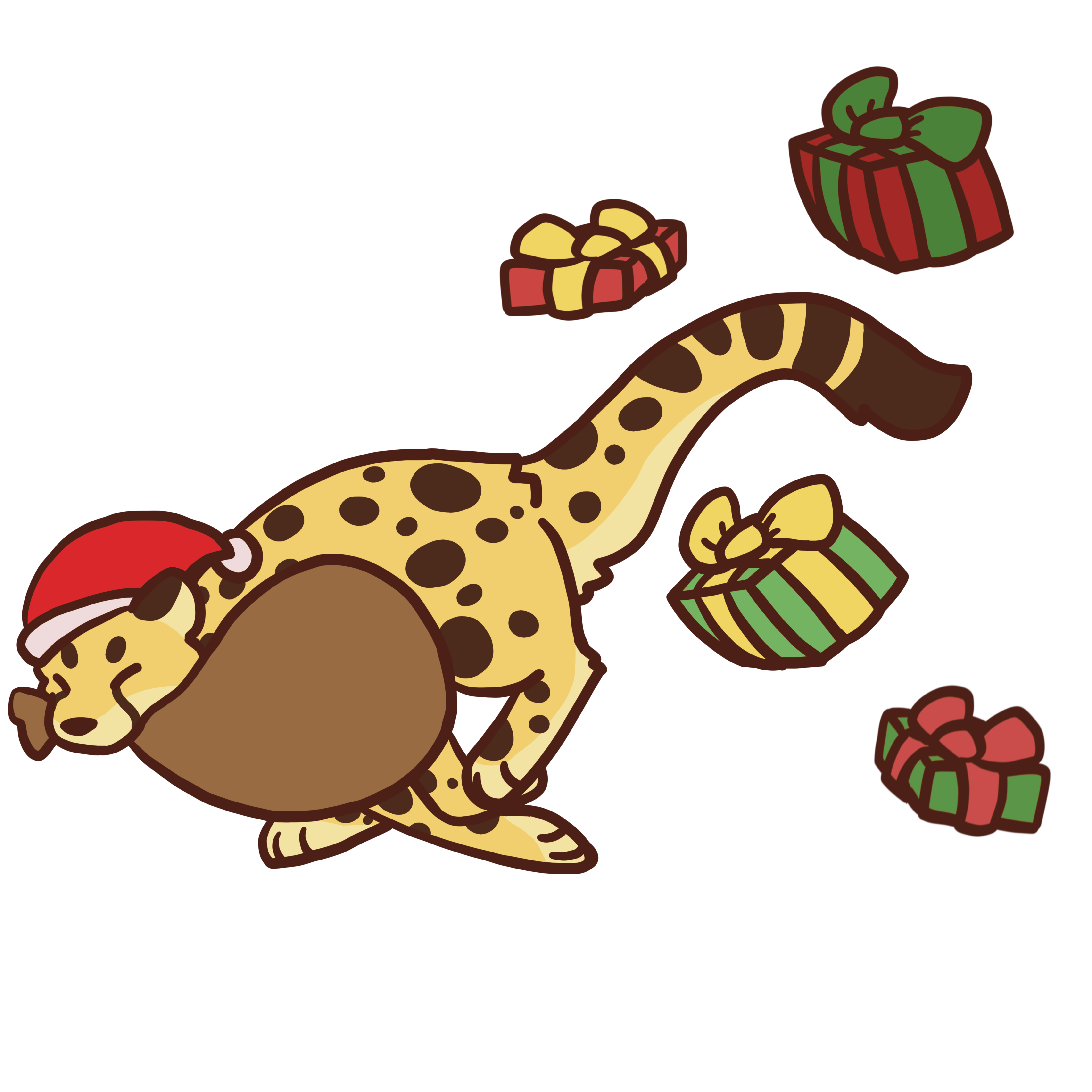 Cheetah Santa